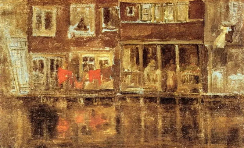 Kanalen i Amsterdam - James Abbott McNeill Whistler