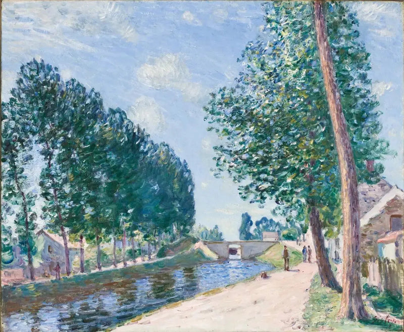 Kanalen ved Loing i Moret - Alfred Sisley