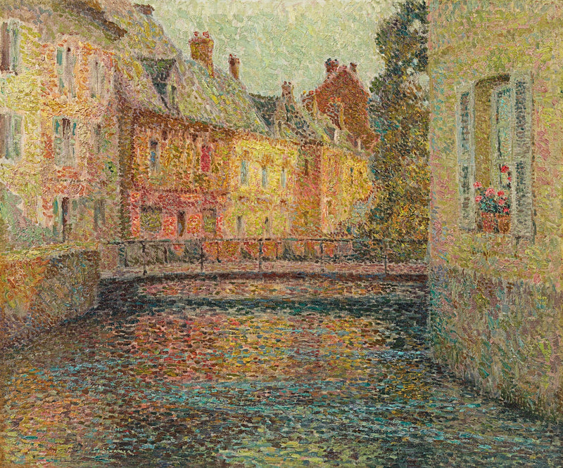 Kanalen, sol, Gisors - Henri Le Sidaner