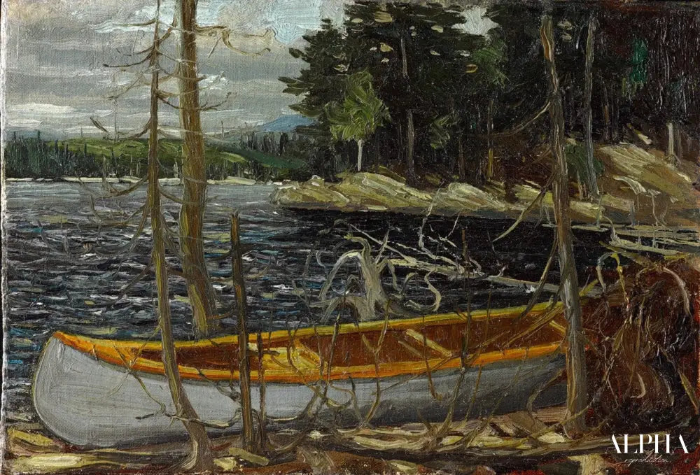 Le canoë - Tom Thomson - Reproductions de tableaux et peintures haut de gamme