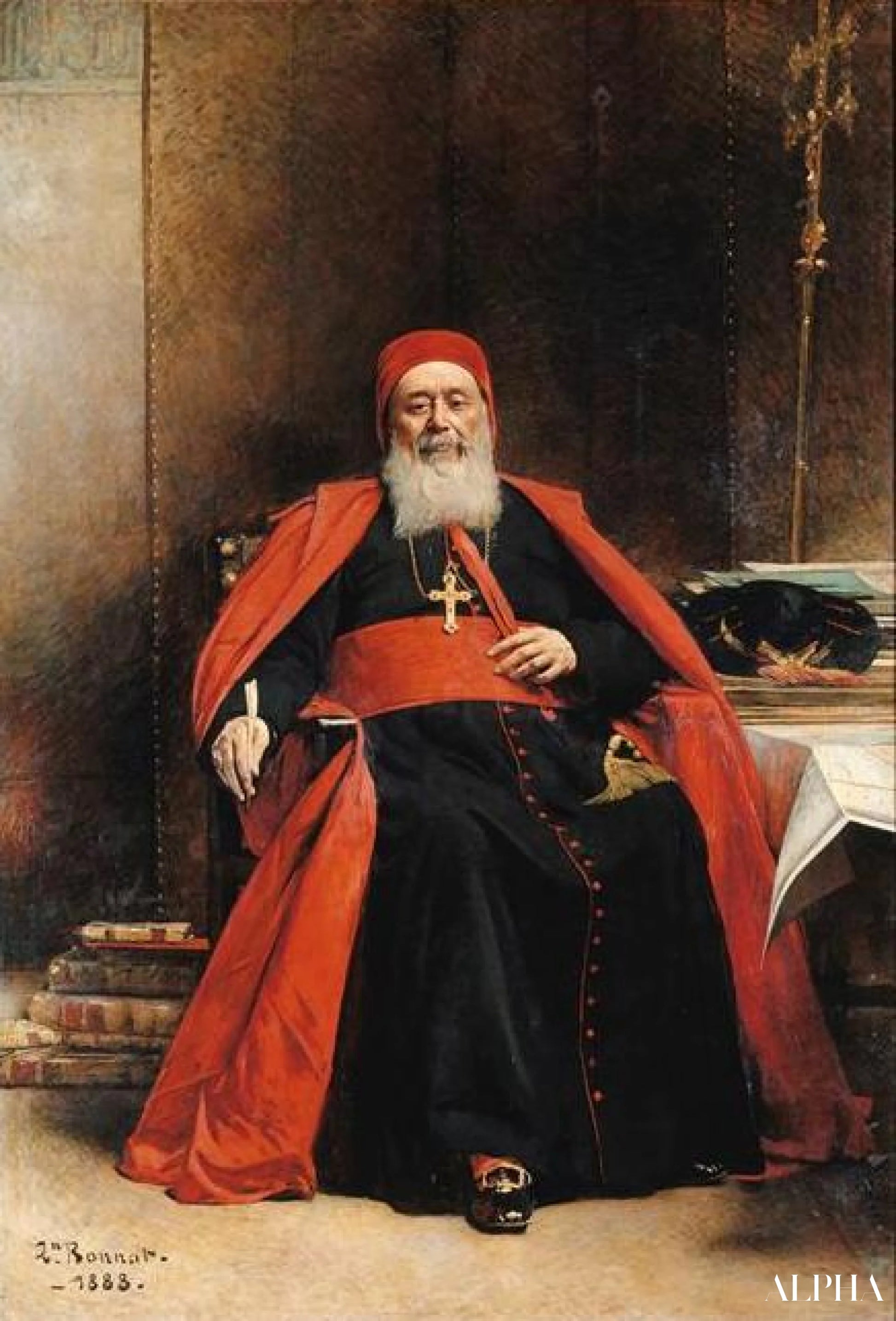 Kardinal Charles Lavigerie - Léon Bonnat - Reproduktioner af malerier og højkvalitets malerier