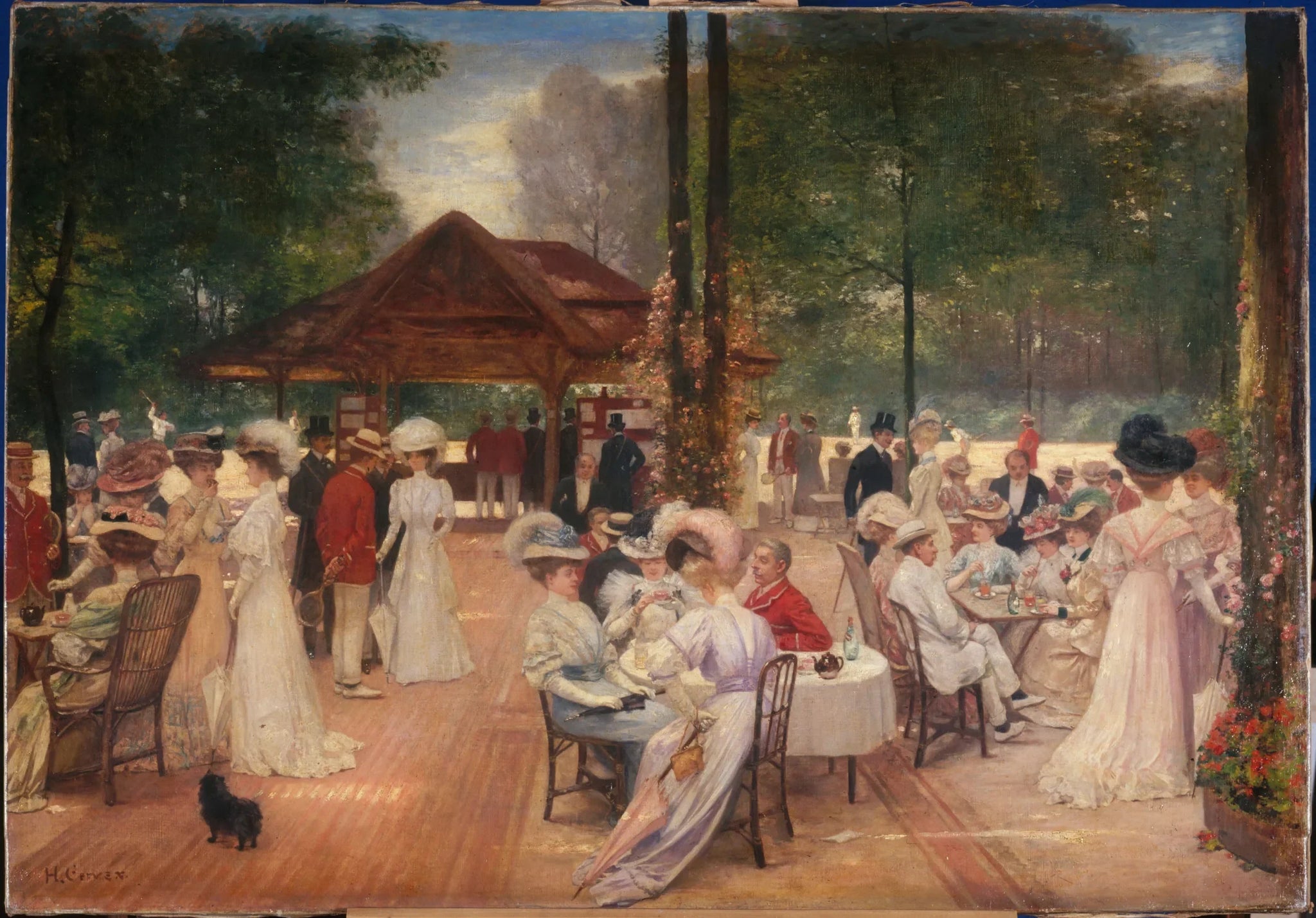 Le Cercle de l'île de Puteaux - Henri Gervex image 1 copie peinte à la main à l’huile