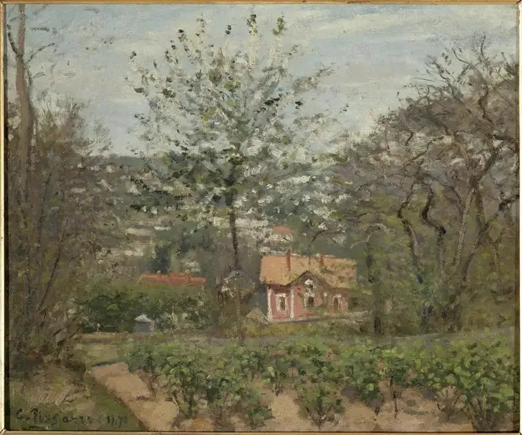 Chaletet, det Lyserøde Hus - Camille Pissarro
