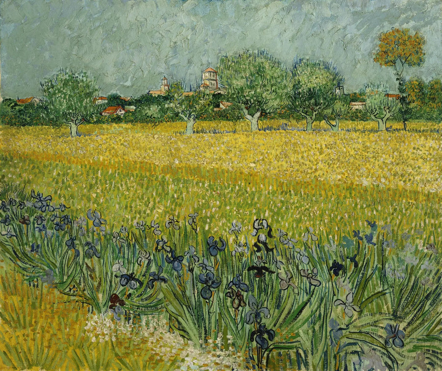 Kornmarken med iris - Vincent van Gogh