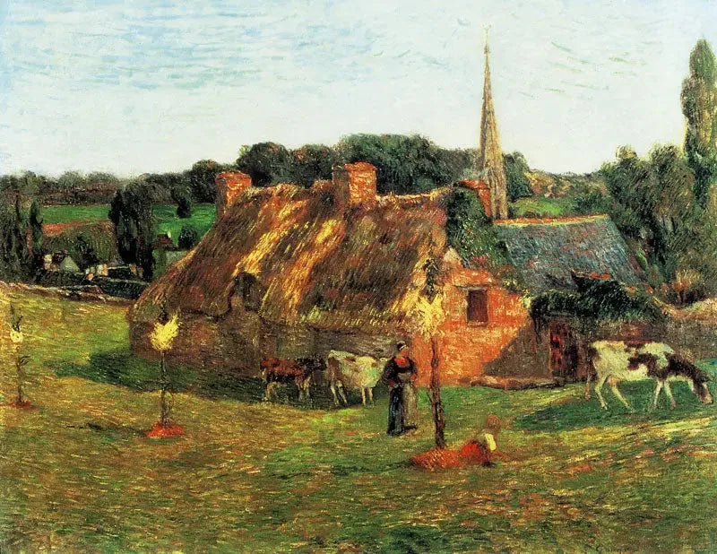 Lolichon Mark og Pont-Aven Kirken - Paul Gauguin