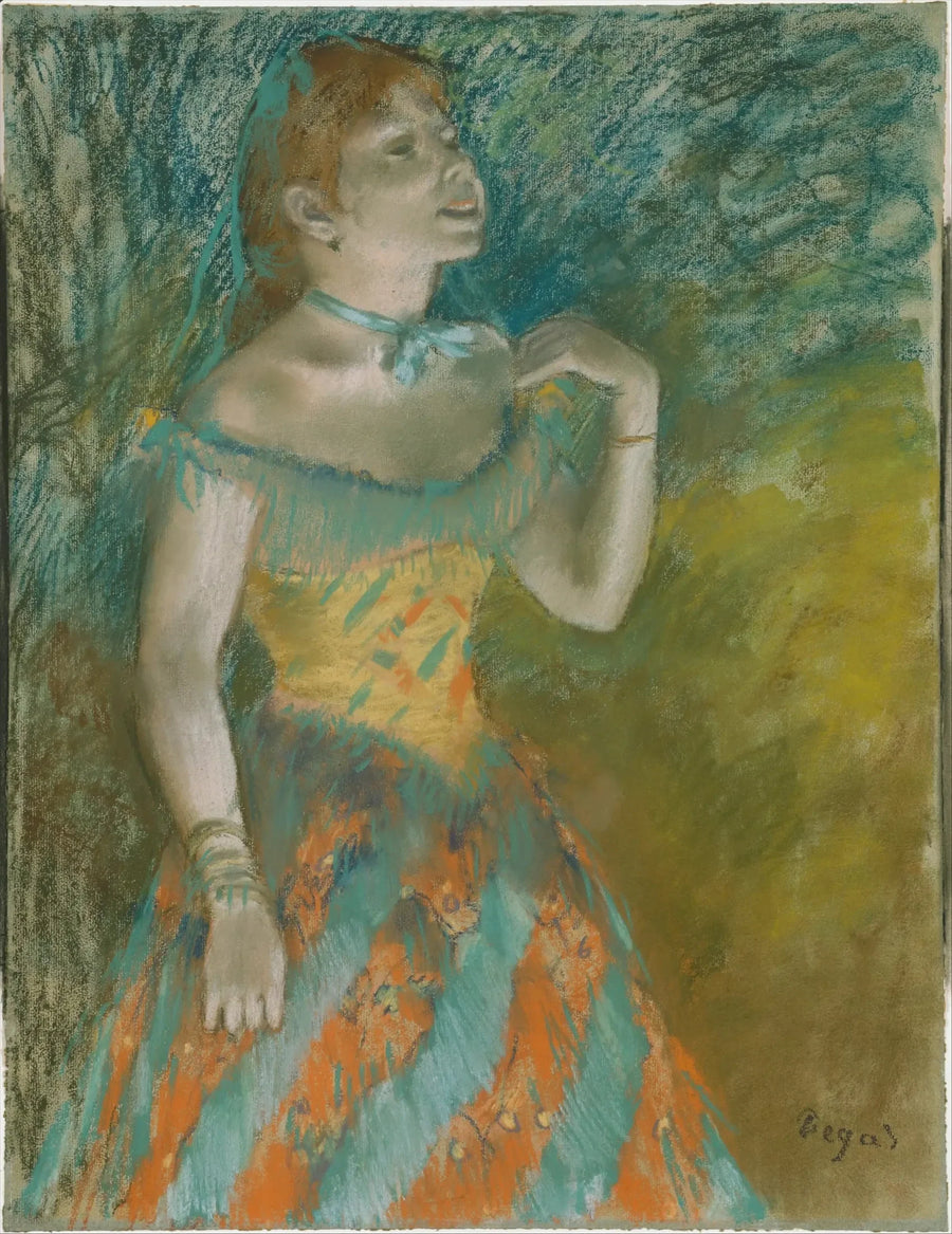 Sangeren i grønt - Edgar Degas
