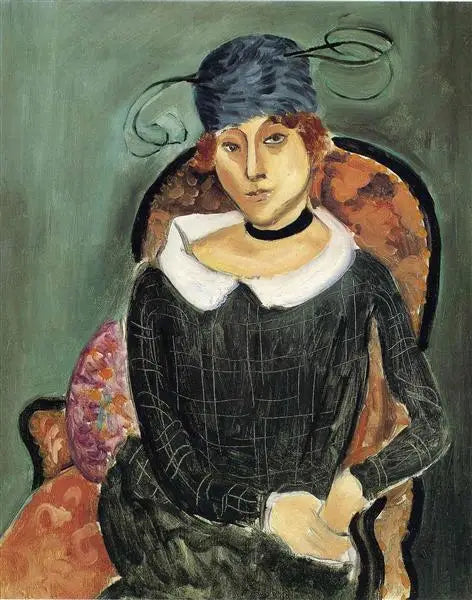 Fjerhatten af strudse - Henri Matisse