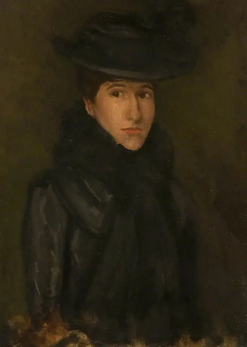 Den Sorte Hat - Mademoiselle Rosalind Birnie Philip; 1900-1902 - James Abbott McNeill Whistler