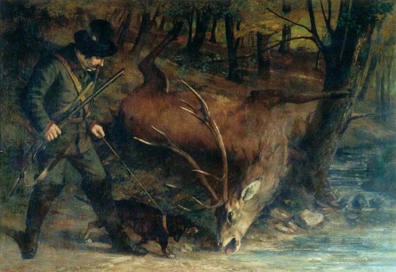 Den tyske jæger - Gustave Courbet