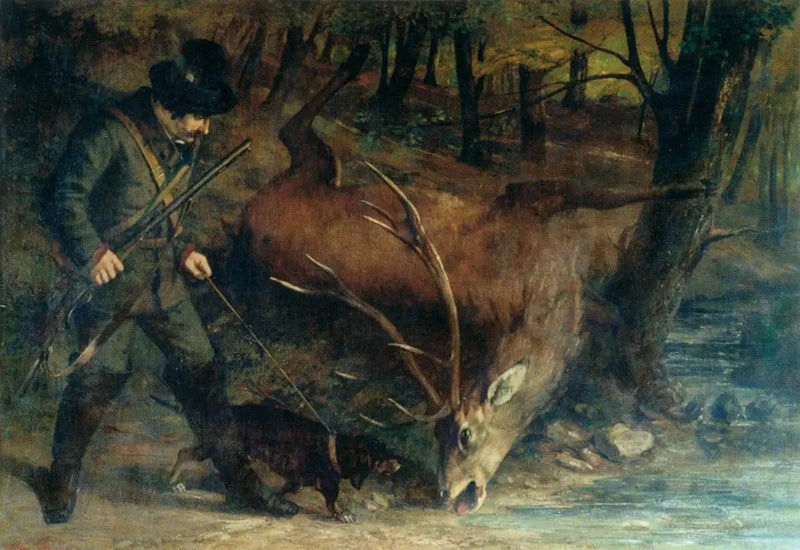 Den tyske jæger - Gustave Courbet