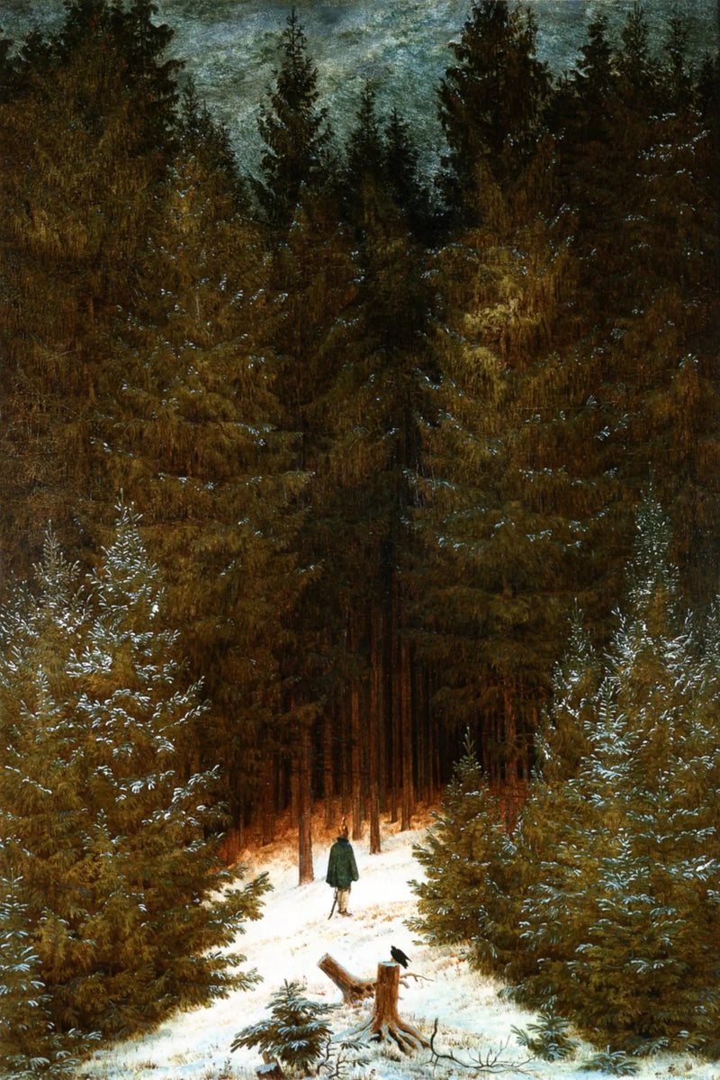 Jægeren i skoven - Caspar David Friedrich