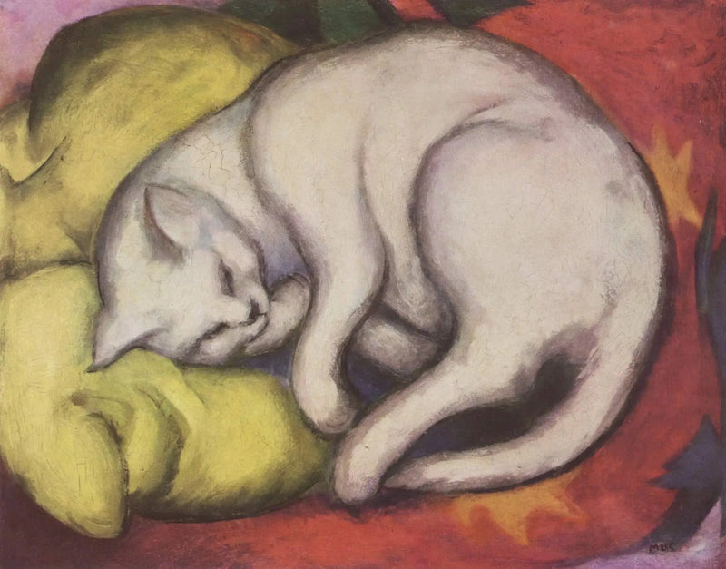 Den hvide kat - Franz Marc