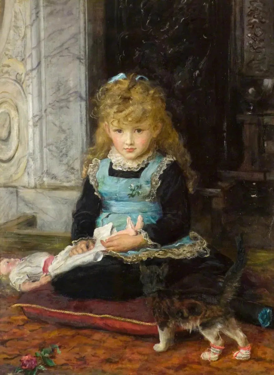 Den Pussede Kat - John Everett Millais