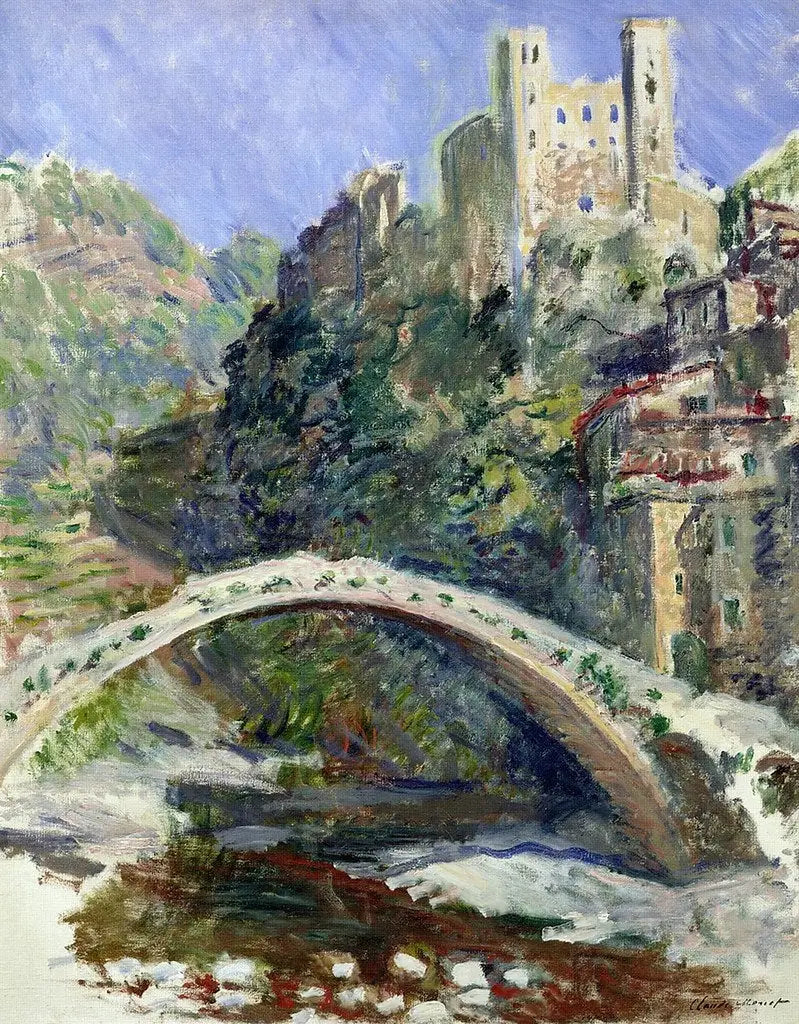 Dolceacqua-slottet - Claude Monet