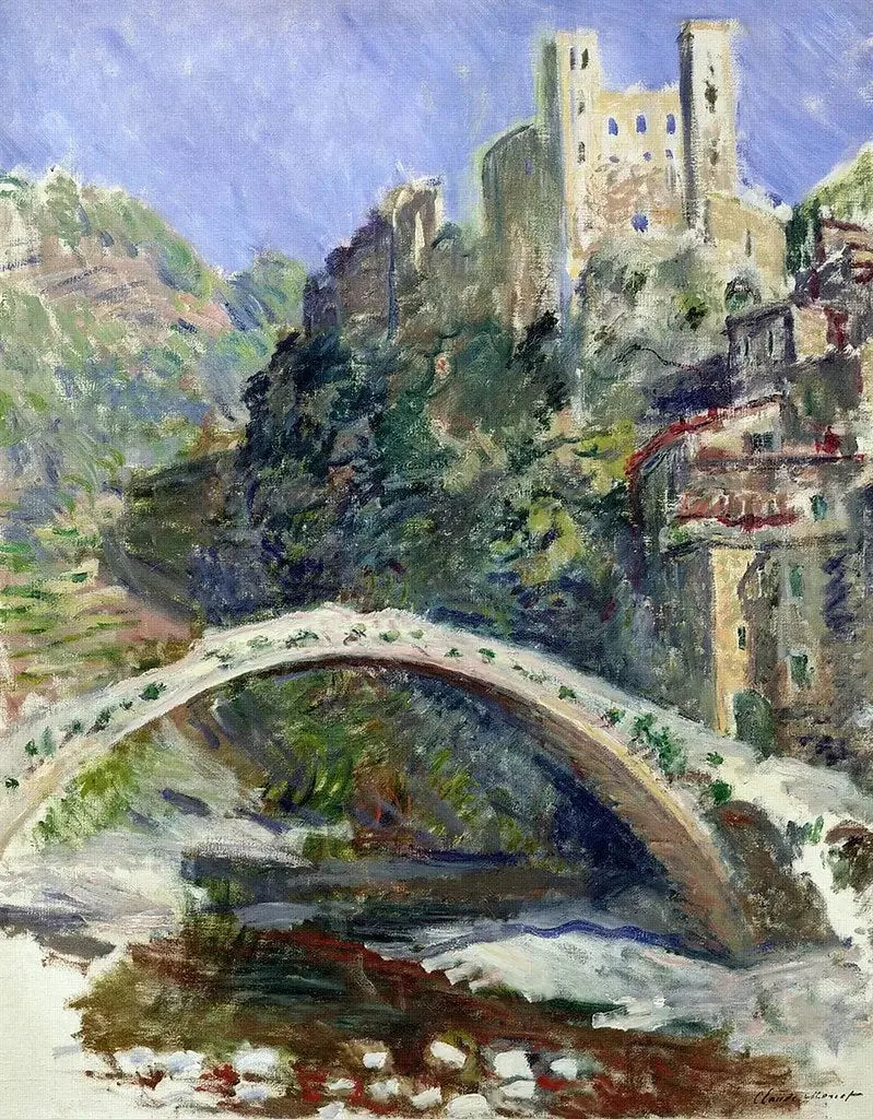 Dolceacqua-slottet - Claude Monet