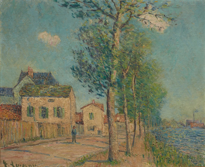 Stien ved flodbredden - Gustave Loiseau