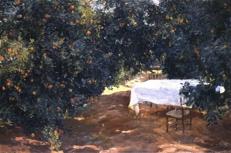 Stien i appelsinhaven, Alcira - Joaquín Sorolla