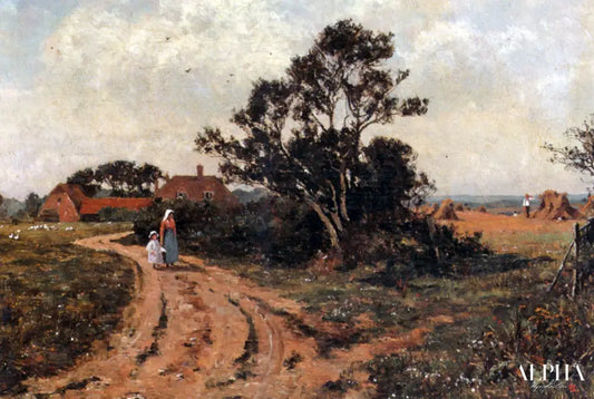 Le chemin de campagne (1895) - Edward Wilkins Waite - Reproductions de tableaux et peintures haut de gamme