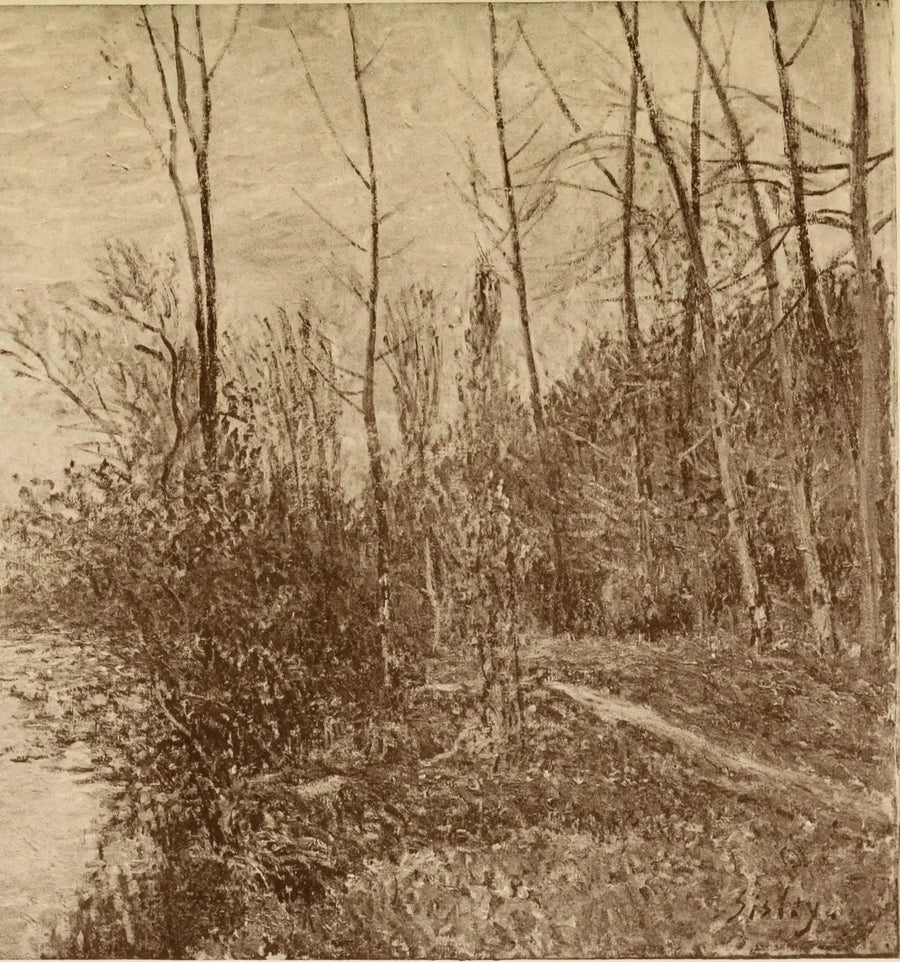 Stien til de små enge i By. Stormvejr - Alfred Sisley