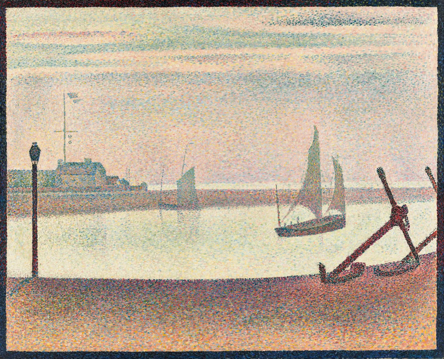 Kanalen ved Gravelines, en aften - Georges Seurat