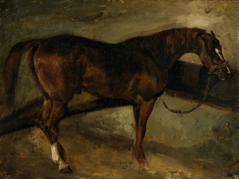Den brune hest - Théodore Géricault