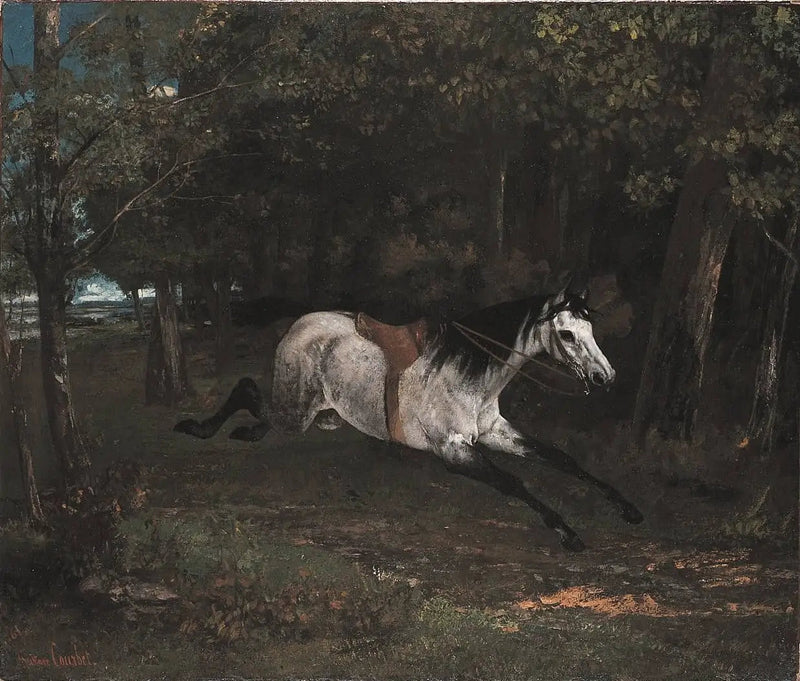 Den bortkomne hest - Gustave Courbet