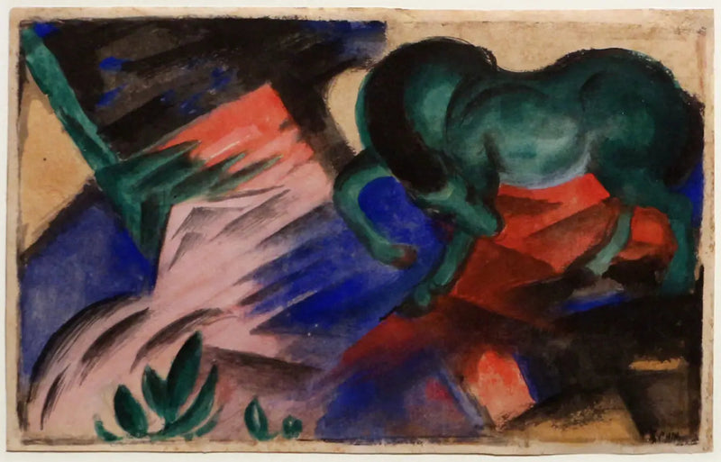 Den grønne hest - Franz Marc