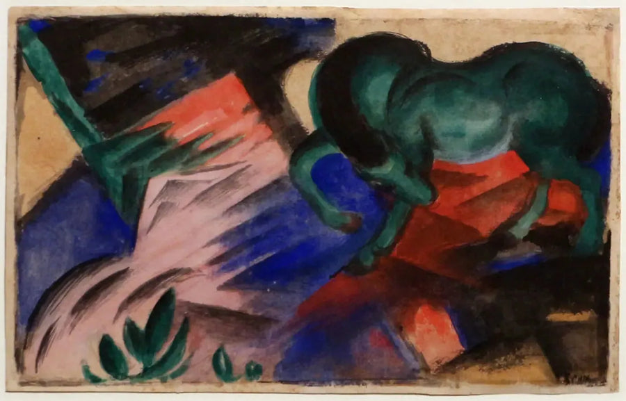 Den grønne hest - Franz Marc