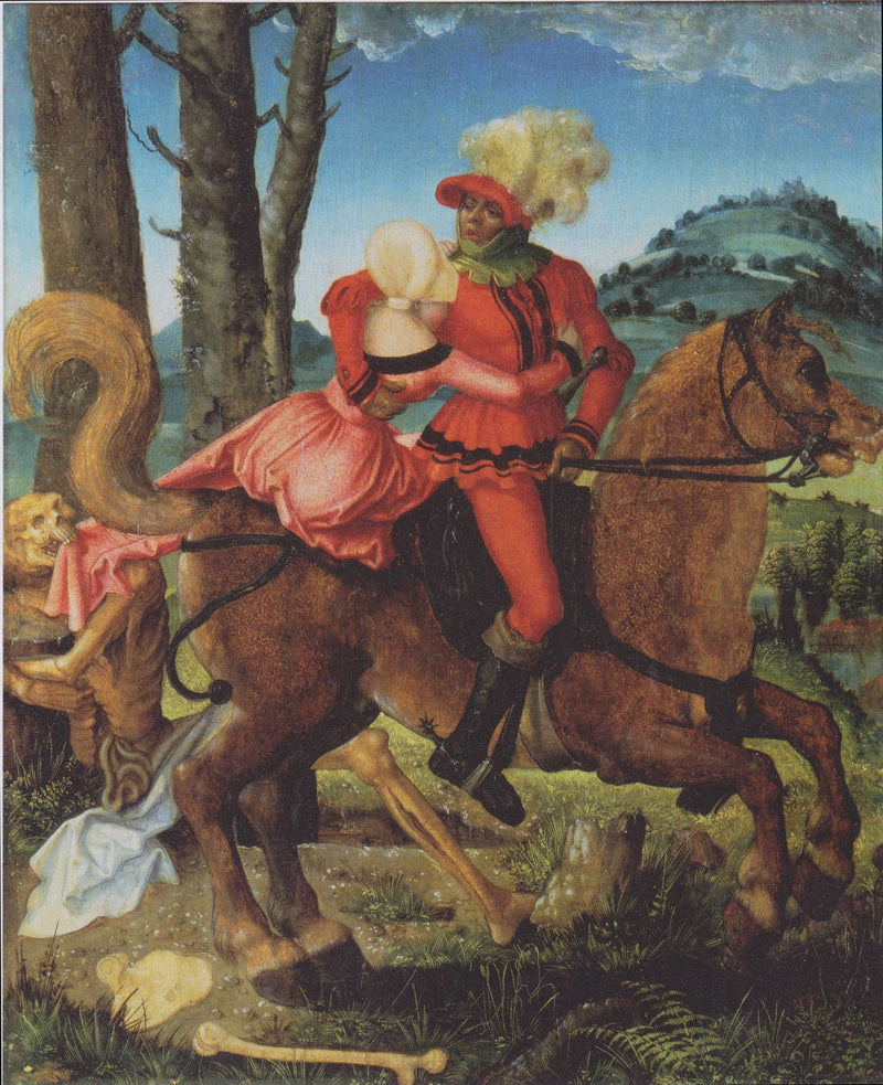Den Ridder, den unge pige og døden - Hans Baldung Grien