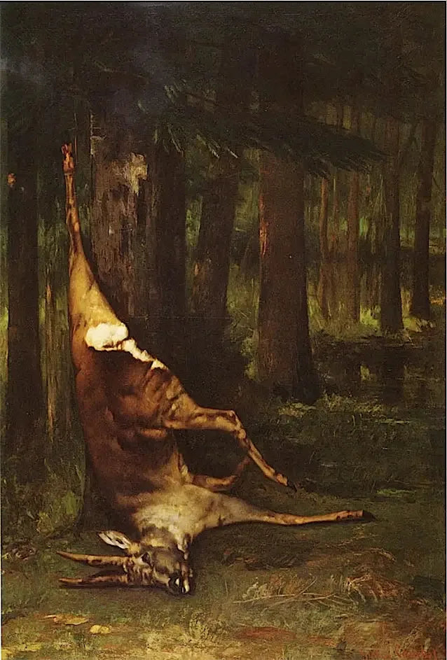 Den hængende hjort - Gustave Courbet