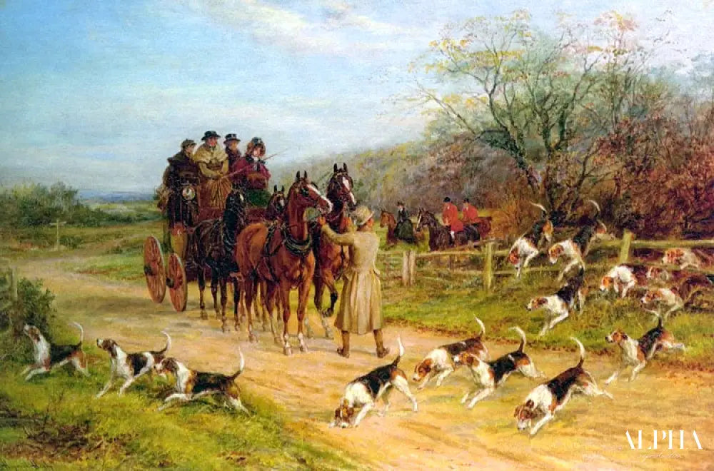 Le chien d'abord, messieurs - Heywood Hardy - Reproductions de tableaux et peintures haut de gamme