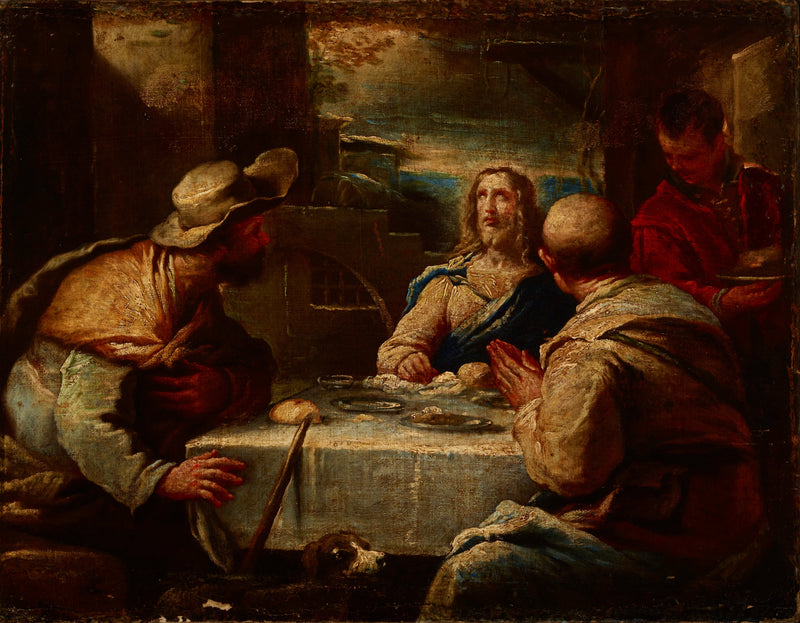 Kristus i Emmaus - Luca Giordano