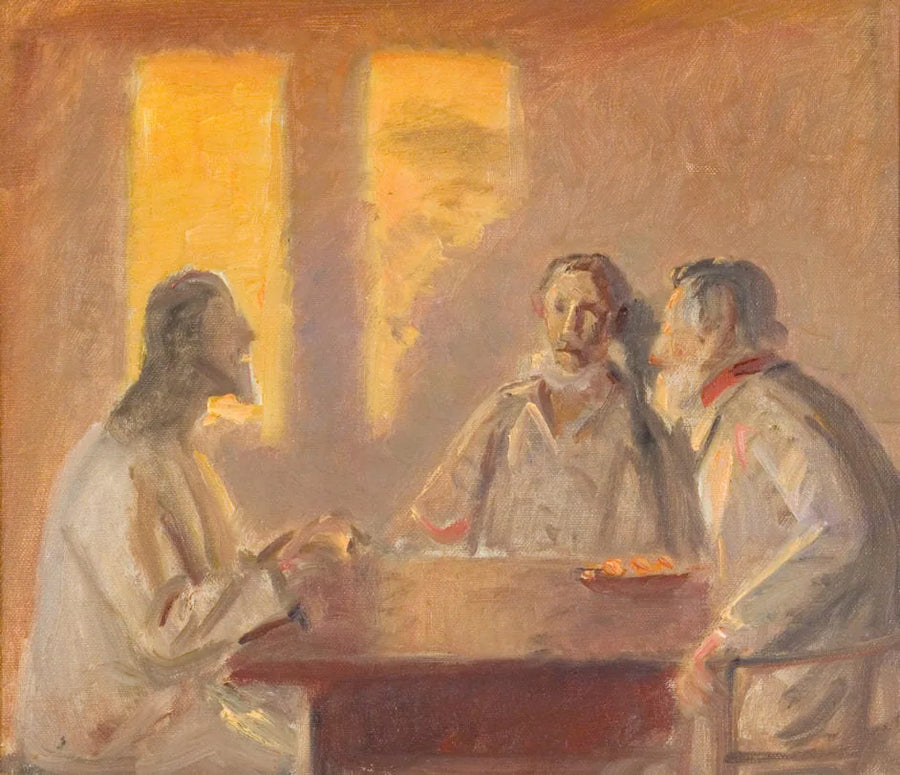 Kristus i Emmaus - Michael Peter Ancher