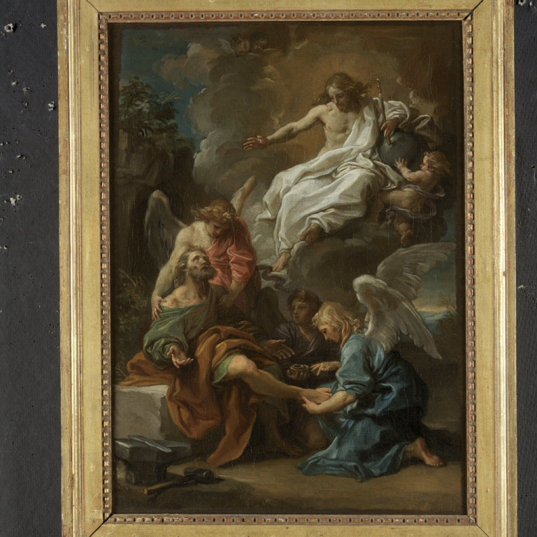 Kristus, der viser sig for Saint Ampelius - Pompeo Batoni