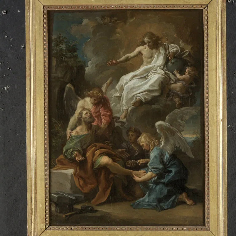 Kristus, der viser sig for Saint Ampelius - Pompeo Batoni