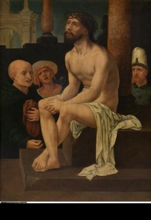 Den siddende Kristus på den kolde sten - Jan Gossaert