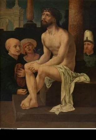 Den siddende Kristus på den kolde sten - Jan Gossaert