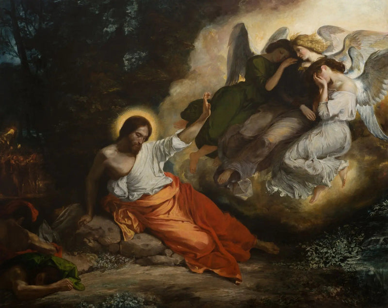 Kristus i Olivenhaven - Eugène Delacroix