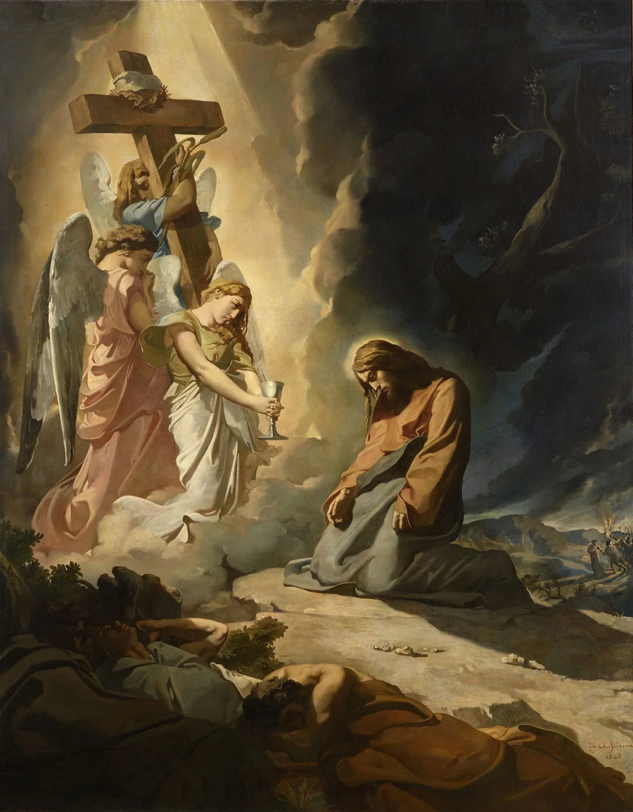 Kristus i Oliventræets Have - Théodore Chassériau