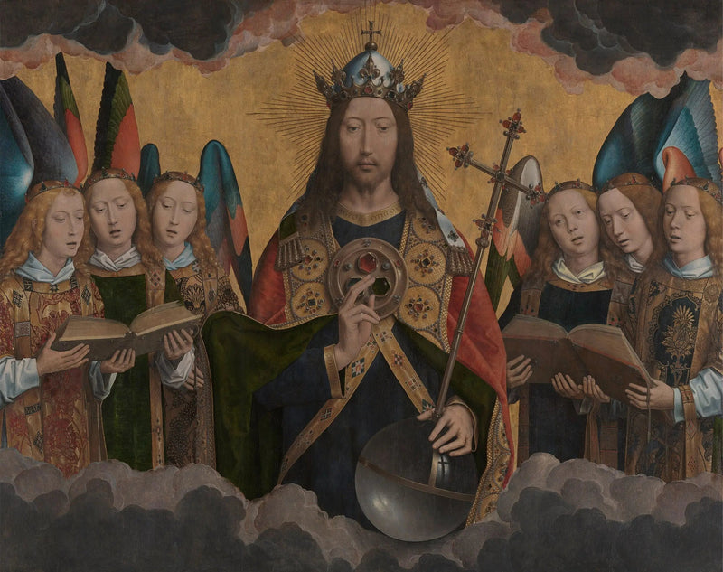 Kristus med sangende engle - Hans Memling