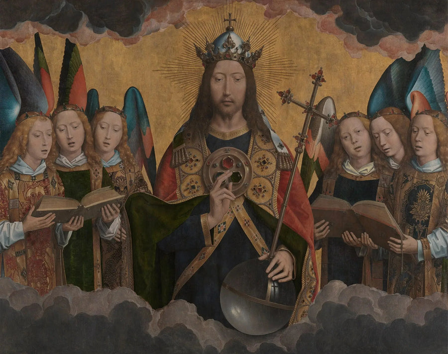 Kristus med sangende engle - Hans Memling