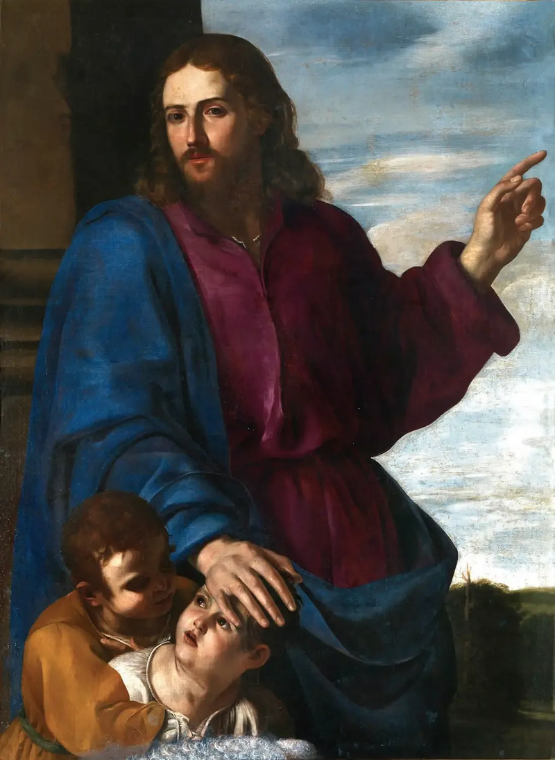 Kristus velsigner børnene - Artemisia Gentileschi