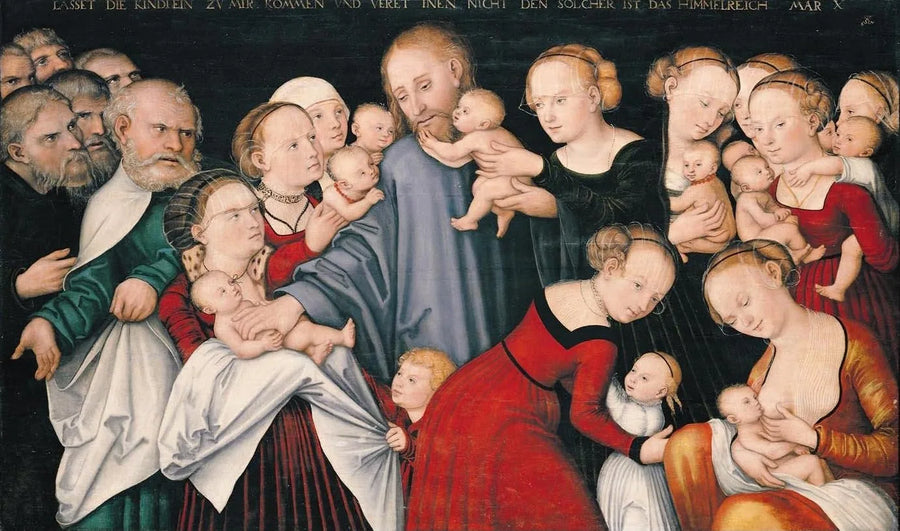 Kristus velsigner børnene - Lucas Cranach den Ældre