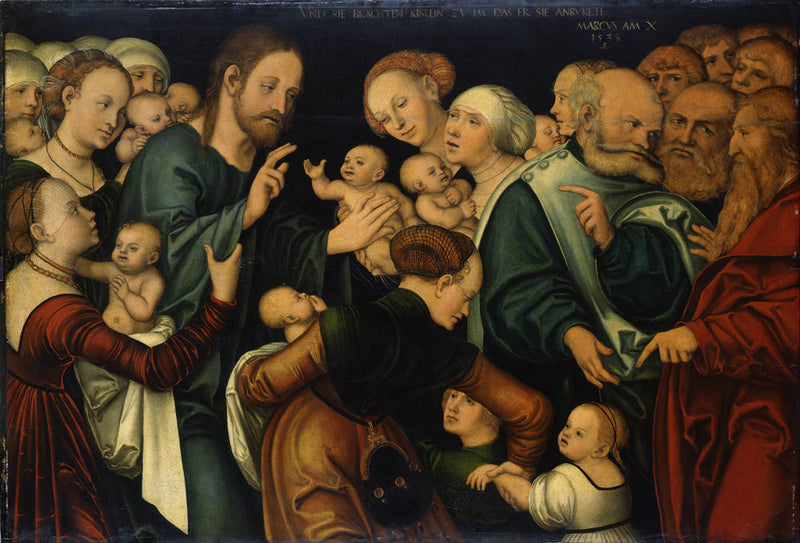 Kristus velsigner børnene - Lucas Cranach den Ældre