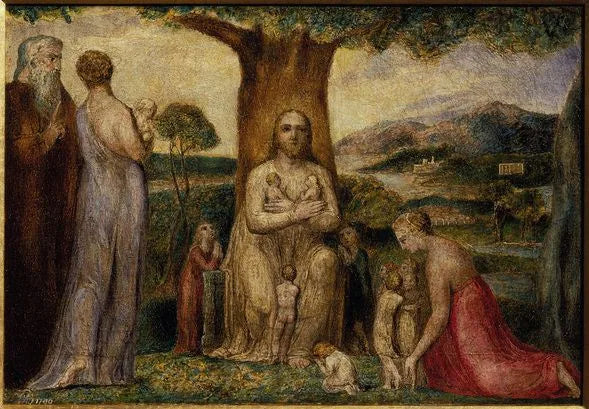Kristus velsigner de små børn - William Blake