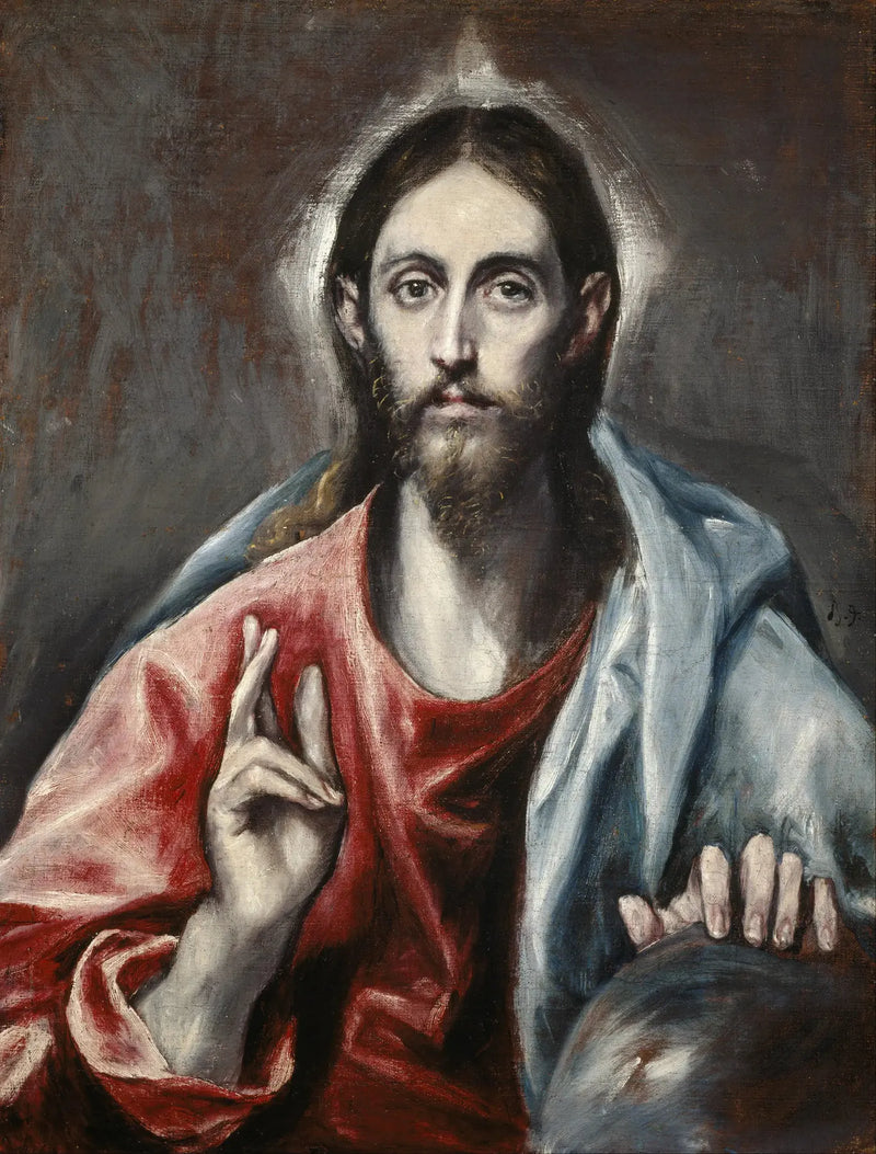 Kristus velsignende, verdens frelser - El Greco