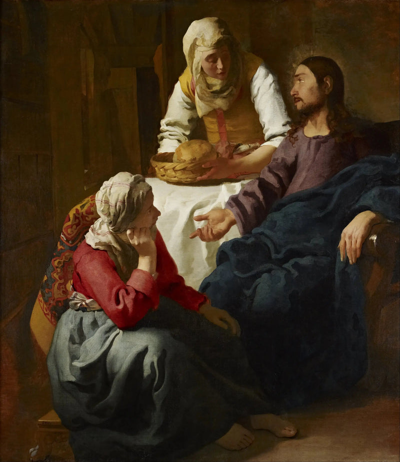 Kristus i Martas og Marias hus - Johannes Vermeer