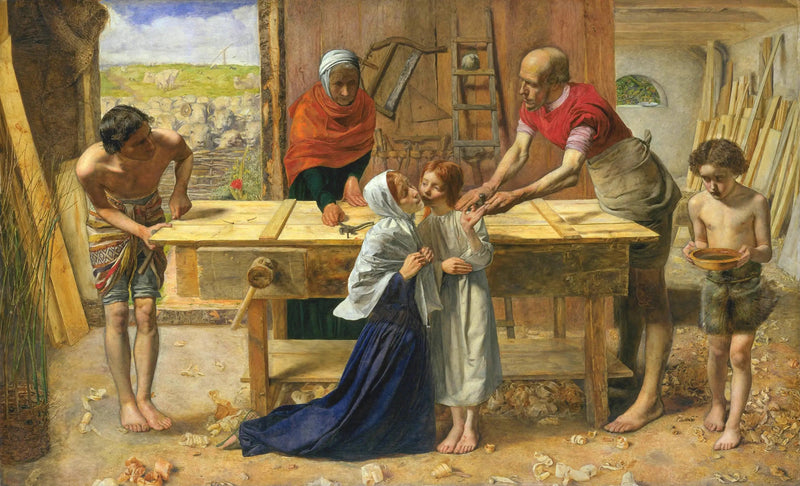 Kristus i sit forældres hus - John Everett Millais