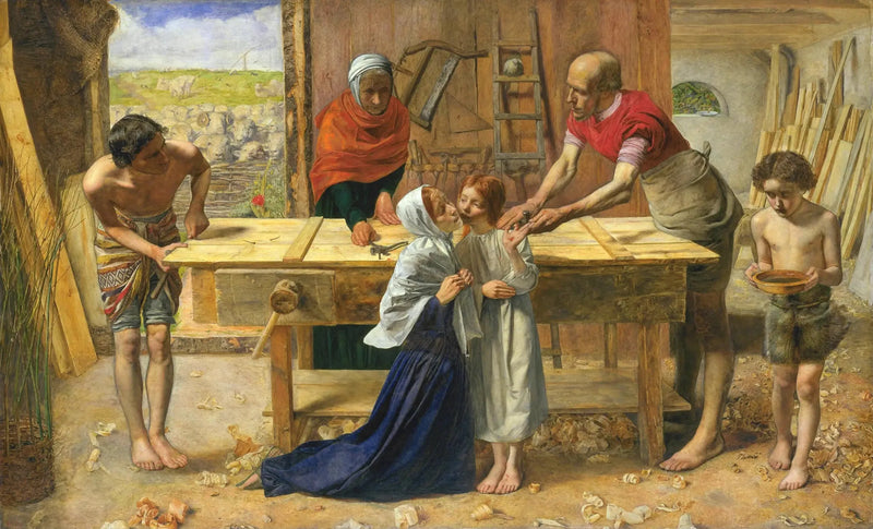Kristus i sit forældres hus - John Everett Millais
