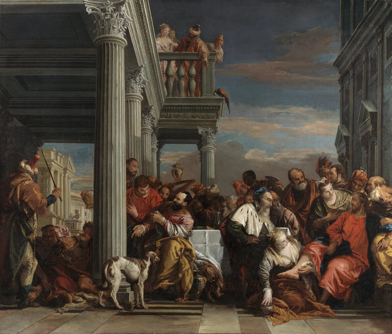 Kristus i Simon faderens hus - Giovanni Battista Tiepolo